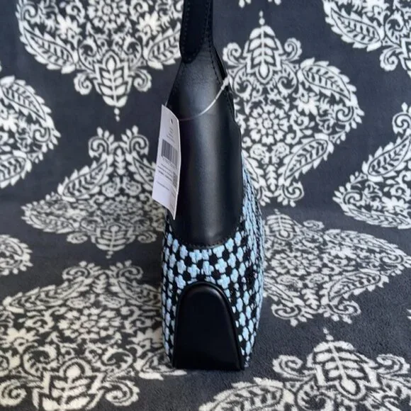 Kate Spade Crossbody Tweed Fabric Blue Multi - Picture 6 of 16